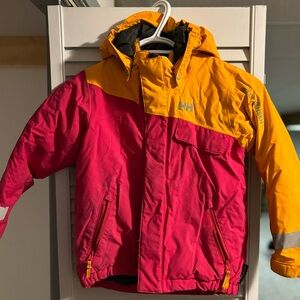 Helly Hansen Kids' Pink and Yellow Jacket